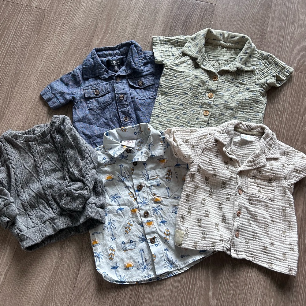 Baby Boy 12M Bundle - 7 For All Mankind, Lily & Jack, Chickpea Organic